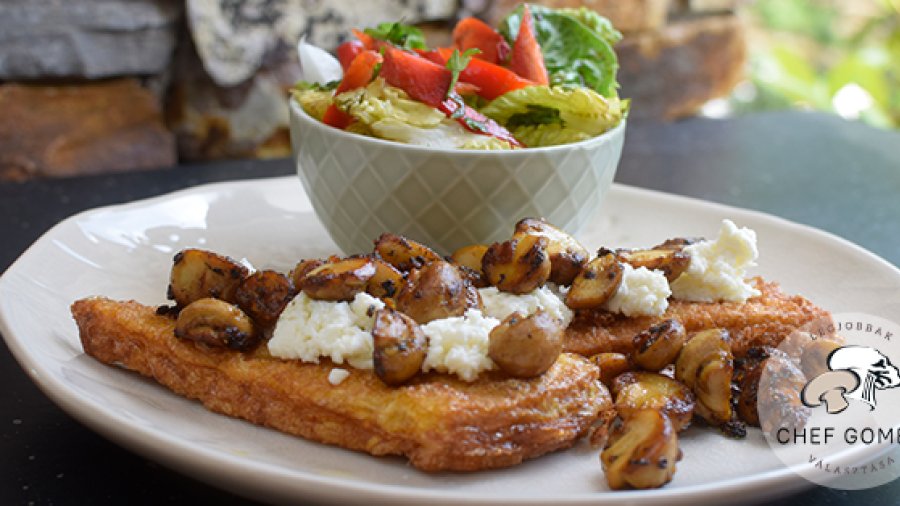 Bundás kenyér gombával